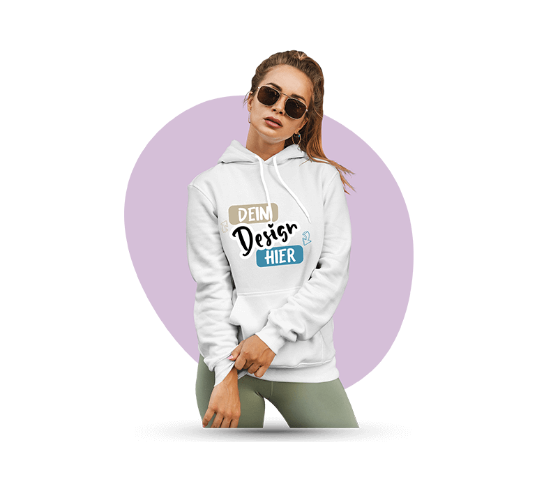 Damen Hoodies bedrucken – Pullover online gestalten