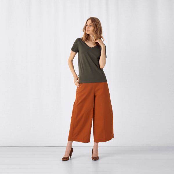 Inspire Damen T-Shirt Bedrucken mit V-Ausschnitt