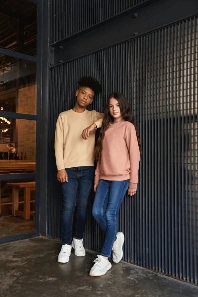 Kinder Pullover Individuell Bedrucken | Just Hoods AWDis