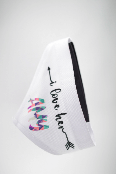 Hunde Bandana selbst Bedrucken mit Klettverschluss 45 - 60 cm