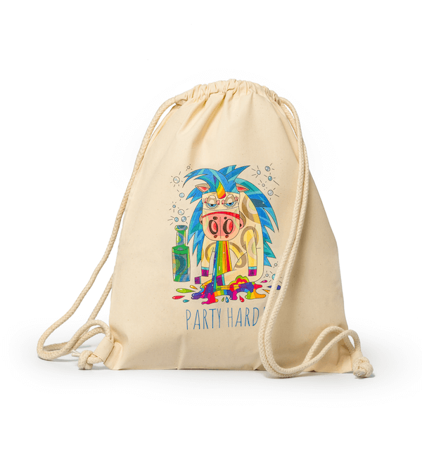 Rucksack mit Zugband bedrucken – Rucksack Online gestalten