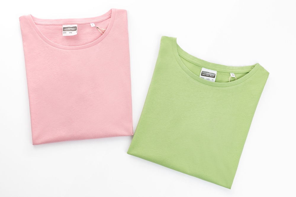 James & Nicholson bedrucktes Damen-T-Shirt aus Bio-Baumwolle