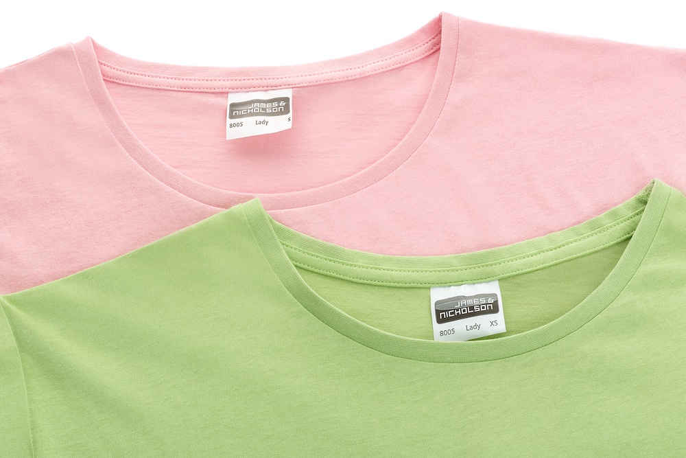 James & Nicholson bedrucktes Damen-T-Shirt aus Bio-Baumwolle