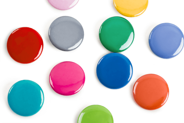 Button aus Aluminium 25 mm Selbst Gestalten | Bedrucken