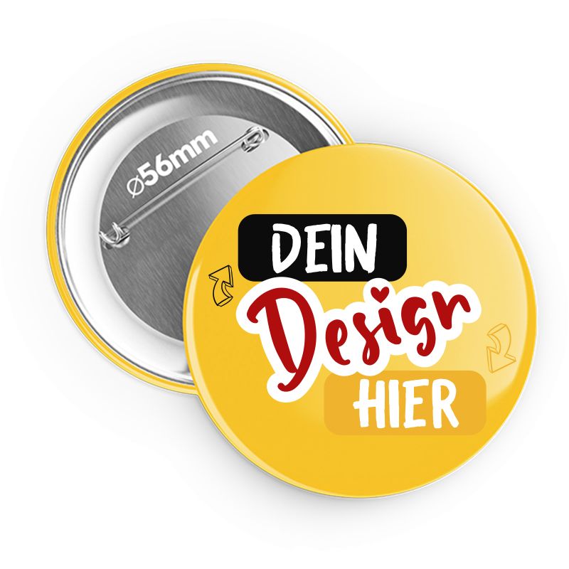 Button aus Aluminium 56 mm Selbst Gestalten - tshirtbedrucken.de