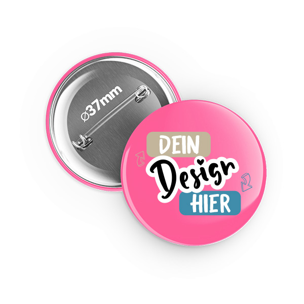 Button aus Aluminium 37 mm Bedrucken - tshirtbedrucken.de