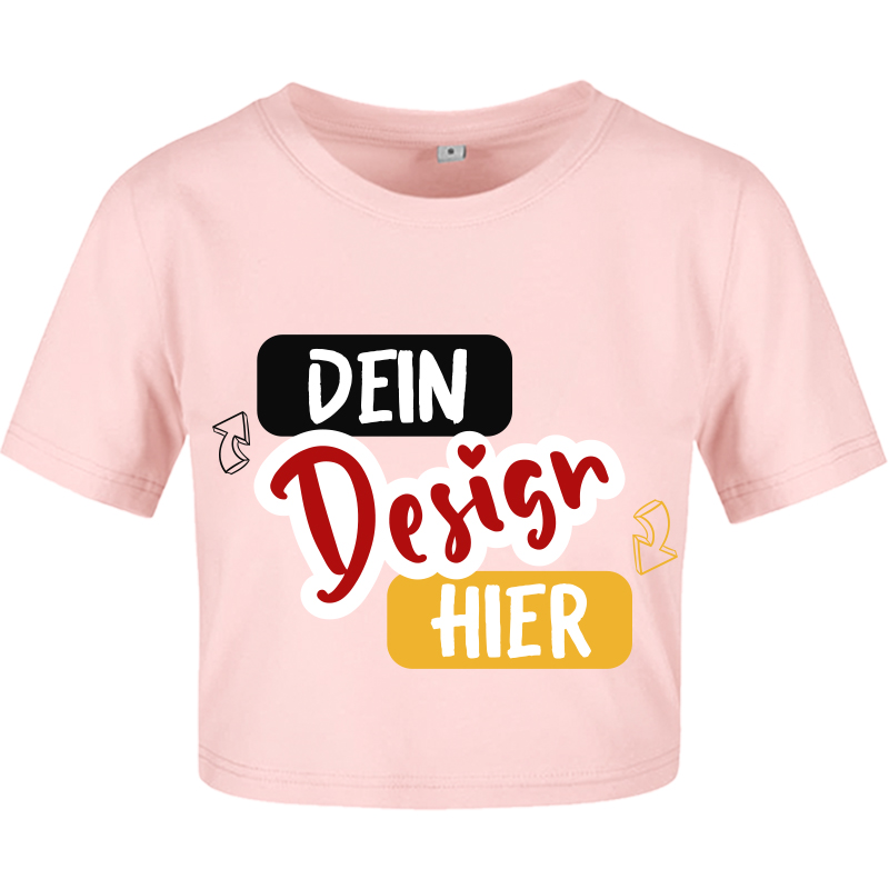 Crop Top Damen T-Shirt selbst Gestalten - Tshirtbedrucken.de