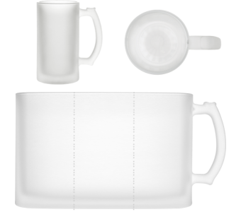 Glasbierkrug