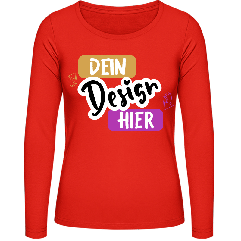 Damen Langarm T-Shirt Online Designen - tshirtbedrucken.de