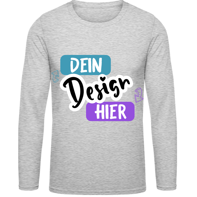 Herren T-Shirt mit Langarm Designen - tshirtbedrucken.de