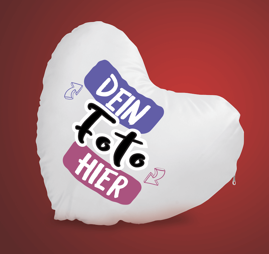 Valentinskissen, Valentinsgeschenk mit personalisiertem Aufdruck - tshirtbedrucken.de