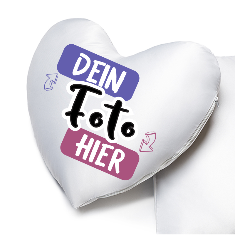 Herzkissen Online selbst Gestalten - tshirtbedrucken.de