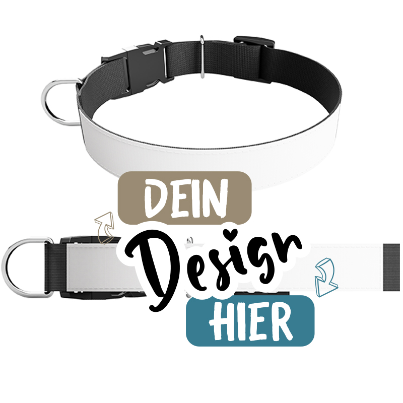 Hundehalsband Bedrucken mit Stabilem Verschlussclip - tshirtbedrucken.de