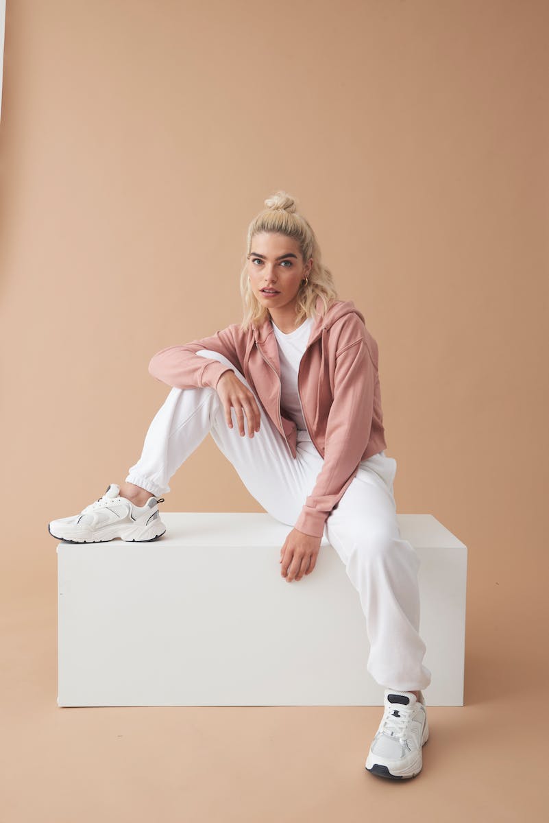 AWDis Damen Hoodie bauchfrei mit RV Bedrucken Lassen