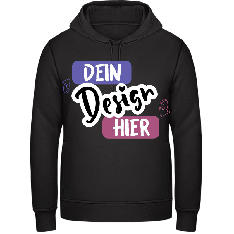 Personalisiert Bedruckter Herren Hoodie - tshirtbedrucken.de