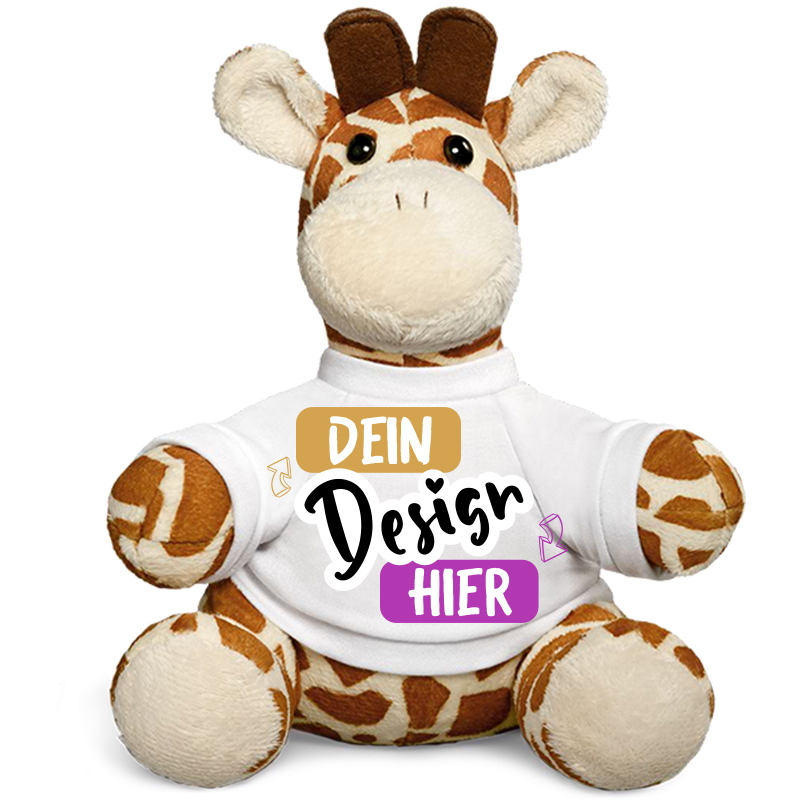 Plüschgiraffe Bedrucken - tshirtbedrucken.de