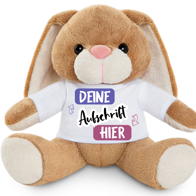 Plüschhase Bunny Selbst Gestalten - tshirtbedrucken.de