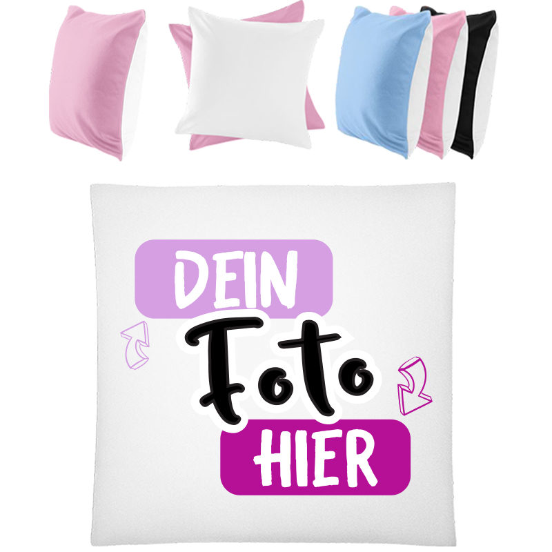 Quadratisches Kissen Bedrucken - tshirtbedrucken.de