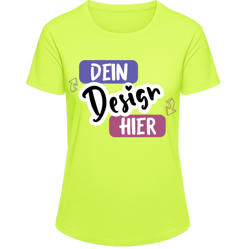Sportliches Damen T-Shirt Selbst Gestaltet - tshirtbedrucken.de