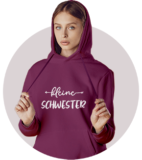 Damen Hoodies und Pullover Selbst Gestalten und Bedrucken
